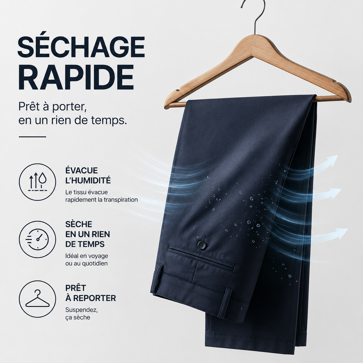 Pantalon extensible homme élégant Zenniro – vue en situation