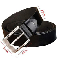 Ceinture en cuir homme grande taille – finition noire et marron