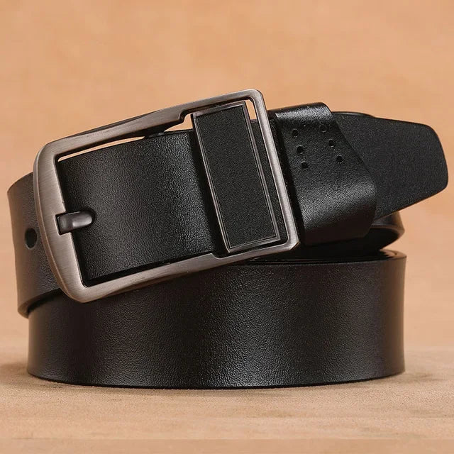 Ceinture en cuir homme Zenniro – finition Noir – Boucle 3