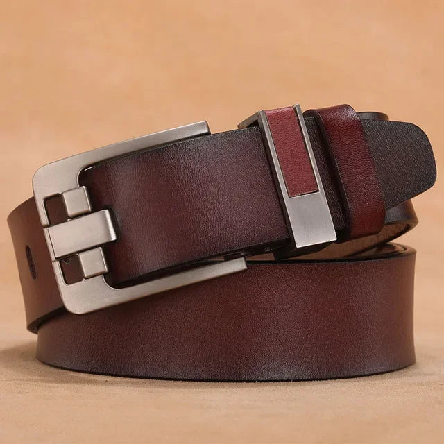Ceinture en cuir homme Zenniro – finition Marron – Boucle 2