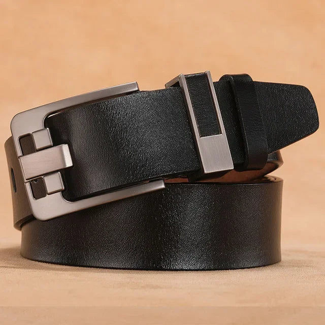 Ceinture en cuir homme Zenniro – finition Noir – Boucle 2