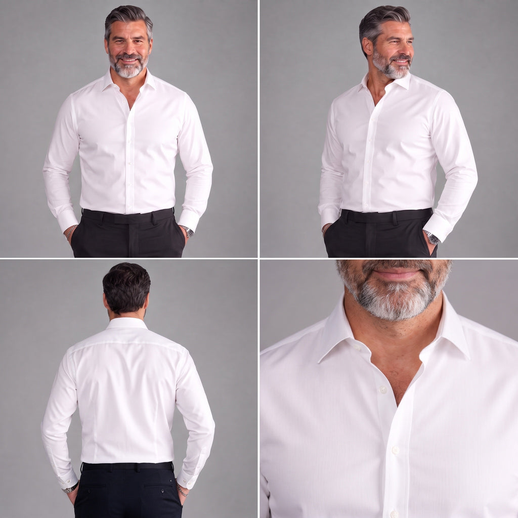 Chemise infroissable coupe ajustée en fibre de bambou Zenfit™